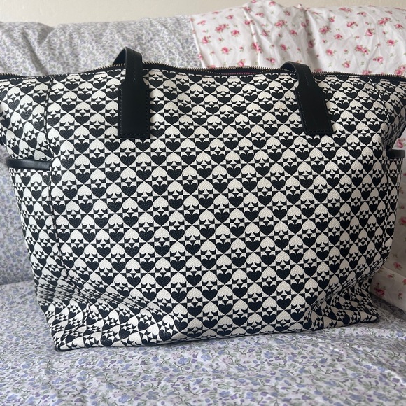 Kate Spade Black and Cream Patterned Tote - Picture 3 of 4
